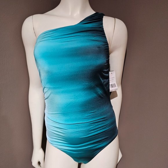 La Blanca Ocean Oasis One Shoulder One Piece Swimsuit - Picture 2 of 11